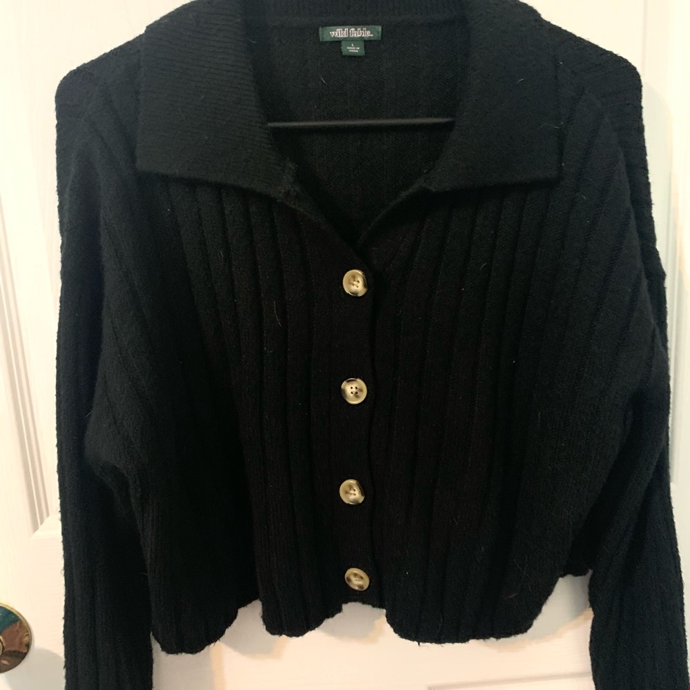 This is a cropped sweater from target.